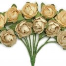 Kaiser Craft Paper Blooms Mini Flowers Honey