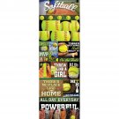 Real Sports Die-Cut Cardstock Stickers 4.25"X13"-Softball Graphic