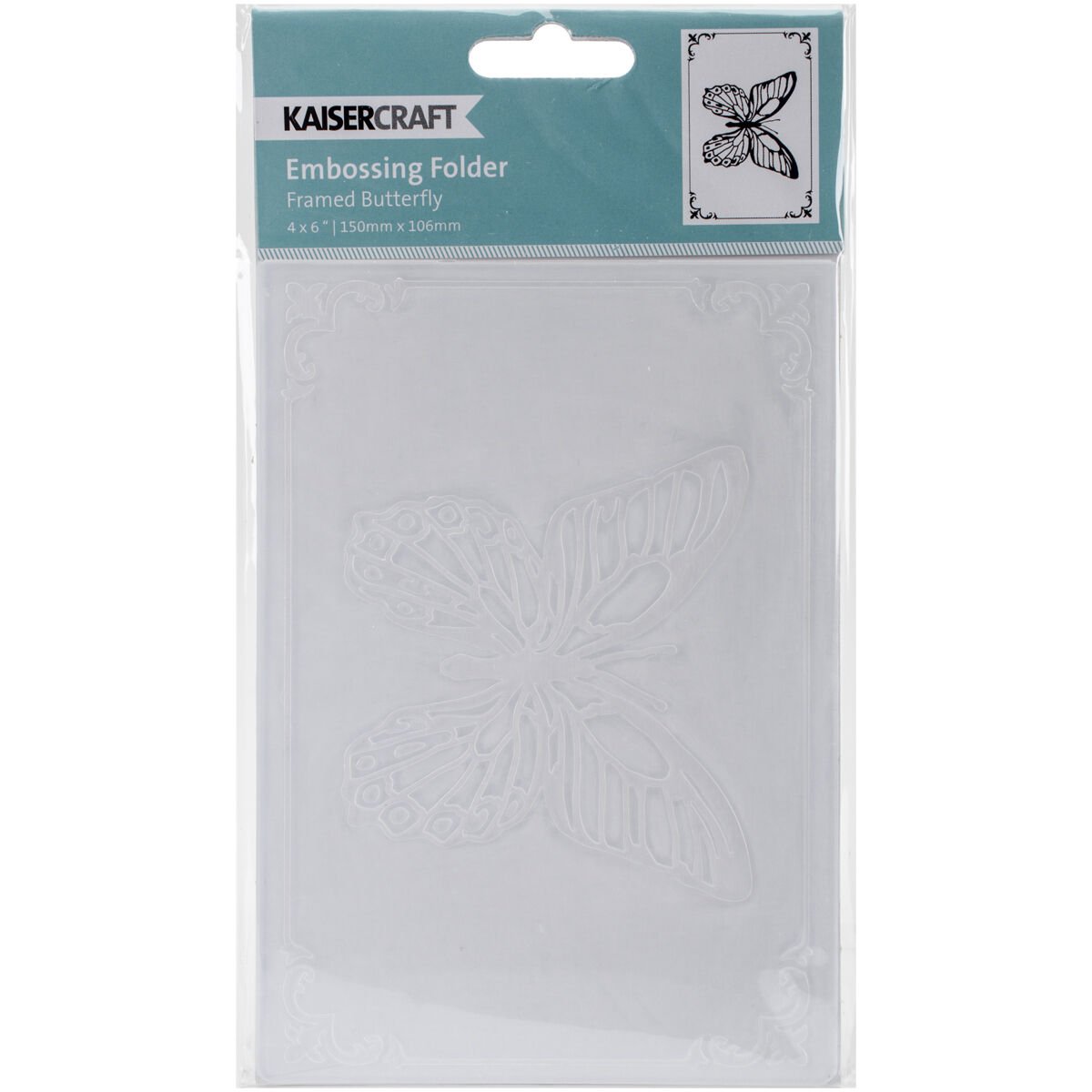 Kaiser Craft Embossing Folder Framed Butterfly
