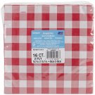 Dinner Napkins 8"X8"Red & White Check