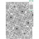 Kaiser Craft Kaisercolour Coloring Poster In Tube Floral Pattern