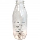 Darice Vintage Glass Milk Bottle 2.95 X 7.4 Inches Clear