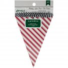American Crafts Holiday Details Banner Red Stripe