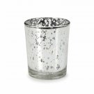 Darice David Tutera Glass Votives Silver Spot Plating