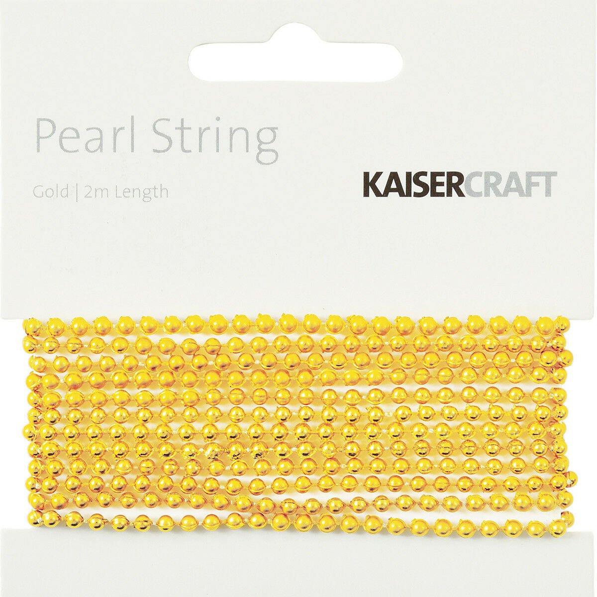 Kaiser Craft Gold Pearl String