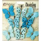 Petaloo Darjeeling Teastained Butterflies 1.5"
