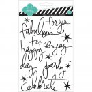 American Crafts Heidi Swapp Epoxy Stickers Buzz Words Black