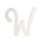 Darice Not Available 9in White Wood Letter