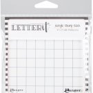 Ranger Letter It Acrylic Stamping Block 4X3 inches