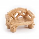 Darice Yard and Garden Minis Wood Look Bench Resin 1.5 x 2 Inches