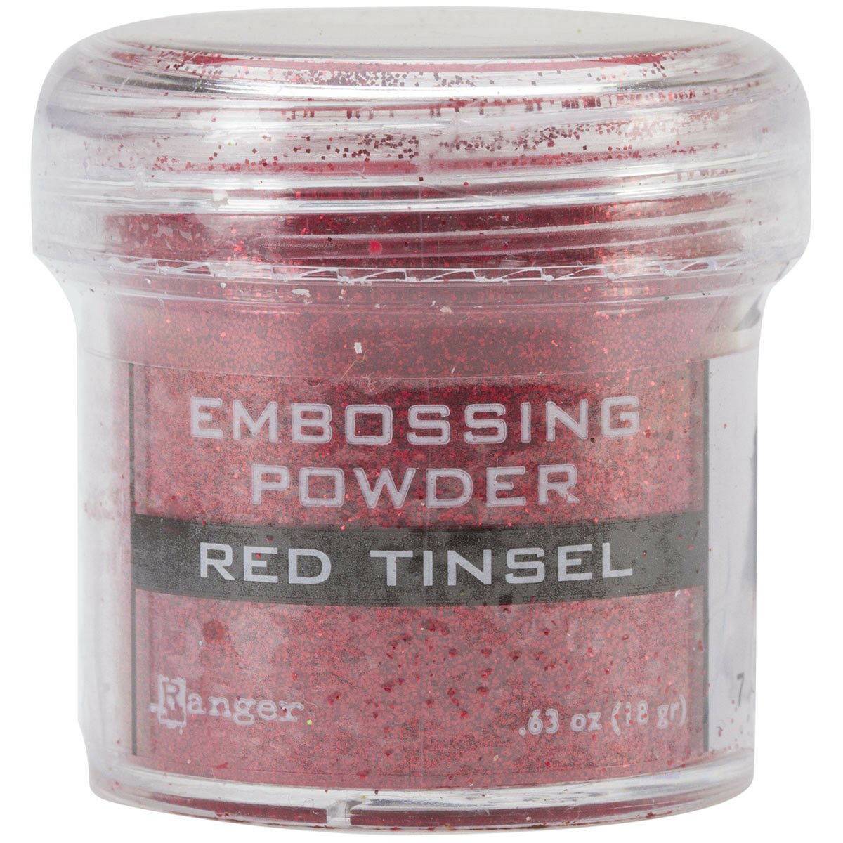 Ranger Embossing Powder, Jar, Red Tinsel