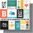 American Craft  Cool Kid Collection 12X12 Double Sided Paper Run And Jump