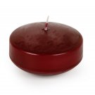 Darice Floating Candles Disk Dark Red Unscented
