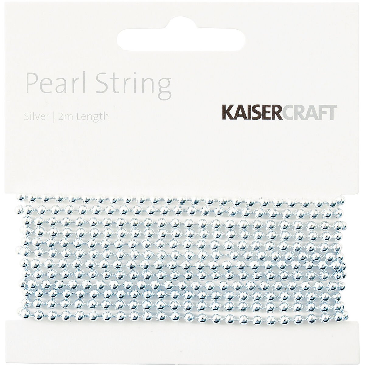 Kaiser Craft Silver Pearl String