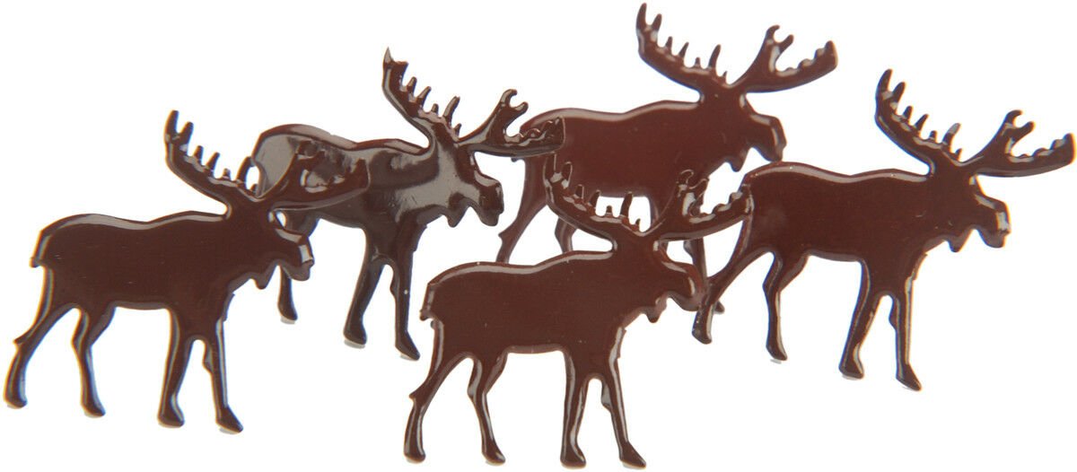 Eyelet Outlet Shape Brads-Moose