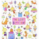 Multicolored Stickers-Birthday Fairies
