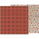 American Craft  Warm And Cozy Collection 12X12 Double Sided Paper Tartan