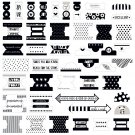 Bella Blvd Oh My Stars Collection Tabbies Black and White