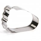 Darice VLK02 2Piece, Victoria Lynn Metal Baby Foot Cookie Cutter, Silver