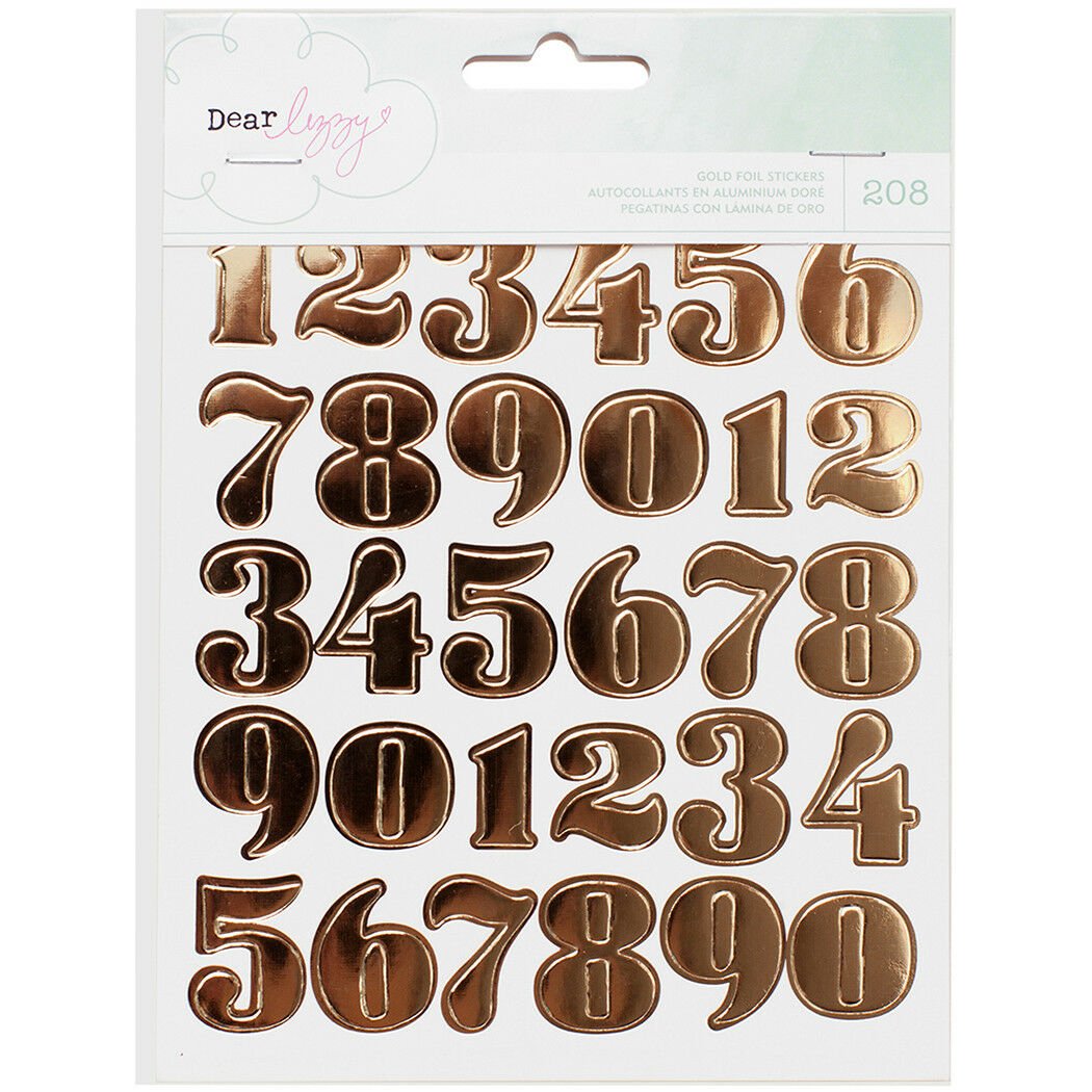 American Craft Fe And Dandy Collection Sticker Book Gold Foil