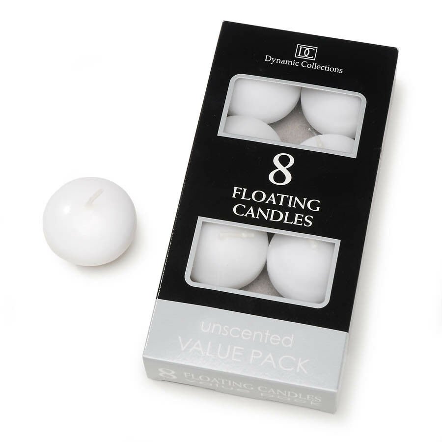 Darice Floating Candles Disk White Unscented