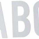 American Crafts Pink Paislee Yuletide Jumbo Alphabets White