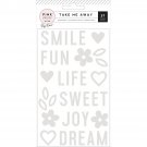 American Craft Pk Paislee Take Me Away Collection Mirror Stickers
