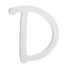 Darice 9 Inches White Wood Letter D Brush Font