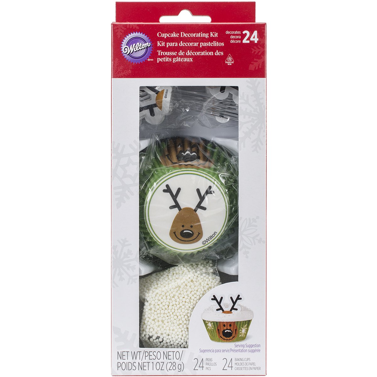 Cupcake Decorating Kit Makes 24-Reindeer
