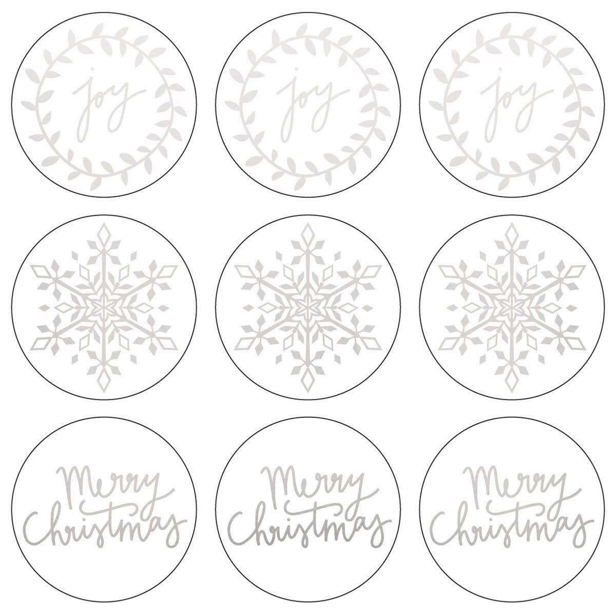 kaiser Craft Lucky Dip Collection Christmas Foil Stickers Joy