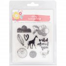 American Craft Oh Happy Life Collection Clear Acrylic Stamps