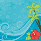 Darice Scrapbook Paper 3D Tropical Travel 12 X 12 Inches