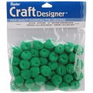Darice Acrylic Pom Poms Kelly Green 0.75 Inch
