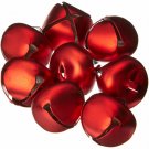 Darice Matte Red Metal 25mm (approx 1inch) Jingle Bells