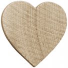 Darice Natural Unfinished Wood Hearties Shape Heart 1.5 Inches