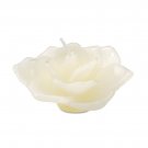 Darice UN67815 Rose Shaped Floating Candle, Small, Ivory