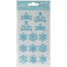 American Crafts Pebbles Wter Wonderland Collection Christmas Puffy Stickers