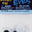 Darice Paste On Wiggle Eyes 20mm Black