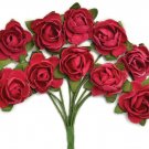 Kaiser Craft Paper Blooms Mini Flowers Cranberry