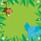 Darice Scrapbook Paper 3D Jungle Animals 12 X 12 Inches
