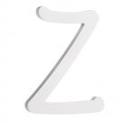 Darice 9 Inches White Wood Letter Z Brush Font