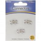 Darice Jewelry Connectors 18 mm X 10 mm Silver Skulls