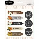 American Craft Pebbles Warm And Cozy Collection Cardstock Stickers