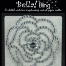 Ruby Rock-It BG04 Bling Self-Adhesive Rhinestone Vintage Floral-Clear