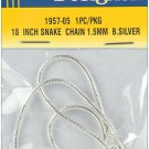 Darice Jewelry DesignerÂ® Slimpack Snake Chain 18 Inches Silver