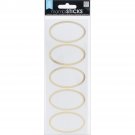 Me And My Big Ideas MAMBI Sticks Cardstock Stickers Labels Gold Oval