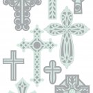 Darice Sticko Layered Stickers  Crosses 3.75 x 6.75 inches