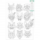 Kaiser Craft Kaisercolour Coloring Poster In Tube Cat Portrait