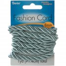 Darice Twisted Fashion Cord 8mmX1yd-Silver