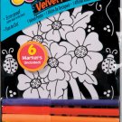 Darice Color In Velvet Poster 6 X 9 Inches Ladybug Daisy